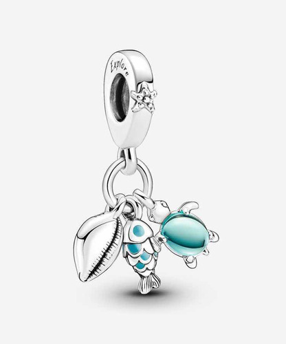 Charm Pez Tort Concha Compatible Marca Pandora,plata