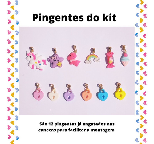 Imagem 2 de 8 de Kit Para Montar Bijuteria Infantil Iniciante Envio Imediato