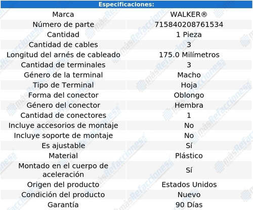 Sensor Acelerador (tps) Gmc V2500 Suburban V8 6.2l 88-91