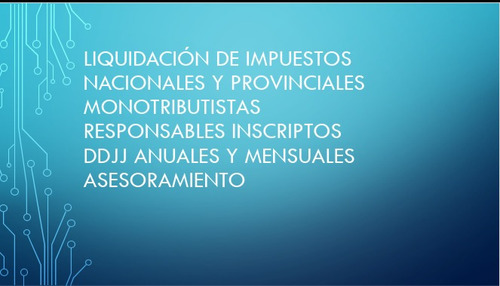 Imagen 2 de 2 de Asesoramiento Contable Y Tributario!