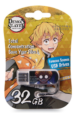 Memoria Usb Verbatim 32gb Edicion Especial Demon Slayer Color Blanco Agatsuma Zenitsu