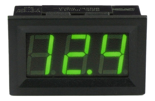 Imagen 1 de 5 de Volimetro De Panel Con Display Medidor De Voltaje 3 Digitos