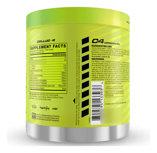 Cellucor C4 Original New 50 Serv! Pre Entreno Importado Usa Sour Green Apple