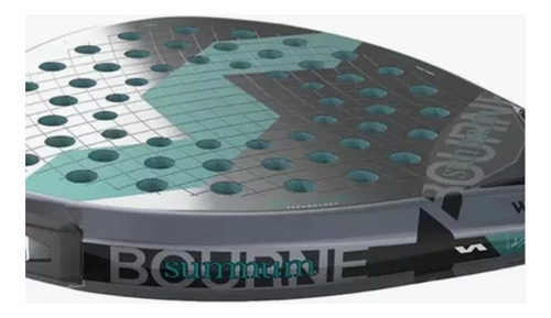 Paleta Padel Varlion Summum Eva Hypersoft Tubular Carbono Color Negro/Verde