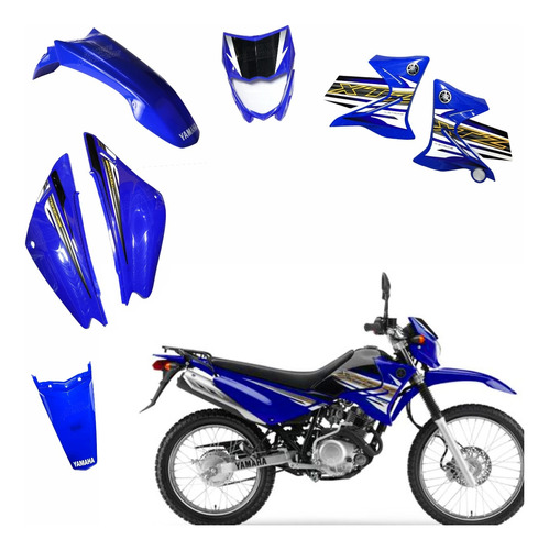 Kit Yamaha Xtz 125 Guardabarros Tapas Carenaje 7p