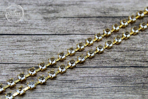 Accesorio Cinturón Caderín Collar Largo De Cadena De Strass