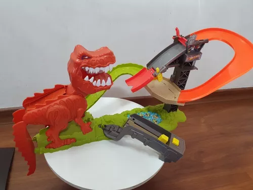 Pista Hot Wheels City Lançador Dinossauro T Rex - Mattel