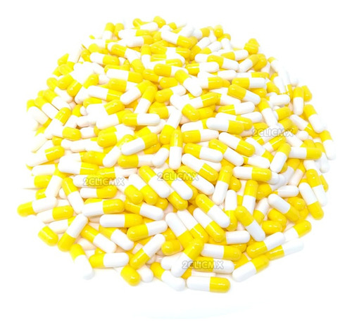 Capsulas Vacias # 0 Gelatina Amarillo / Blanco X Millar