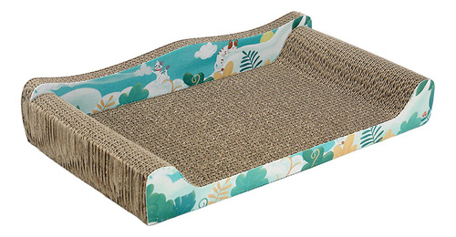 Cartón Rascador Para Gatos, La Cama Para Azul 50cmx27cmx9cm