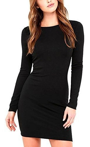 Lyksaw ***** Vestido Ajustado Sexy Para Mujer Tejido Informa