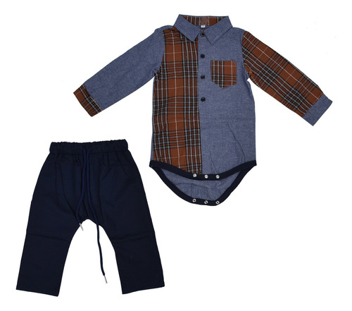 Conjuntos De Ropa Para Niños 2pcs Trajes De Camisa De Bebé R