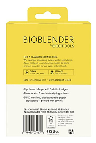 Bioblender By Ecotools Esponjas De Maquillaje Natural Para