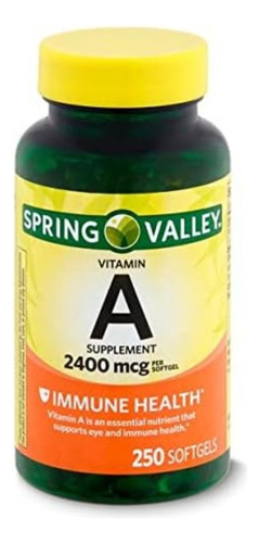 Vitamina A 2400 Mcg Americano - - Unidad a $266