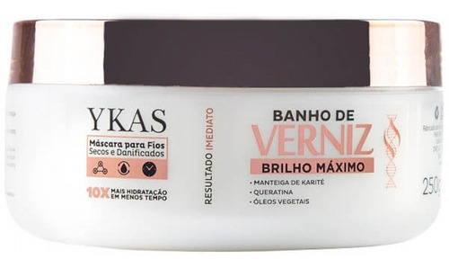 Ykas Banho De Verniz Máscara De Brilho Máximo 250g