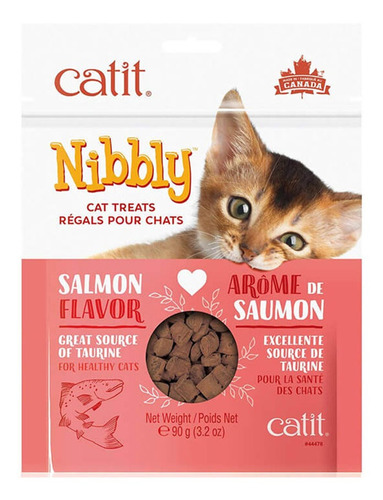 Catit Nibbly Salmon 90grs - Snack Gato - Sin Granos