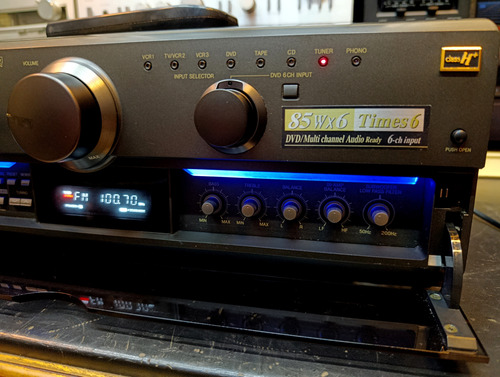 Sintoamplificador Technics Sa-ax6 Tope De Gama 300w Hbaudio Negro (Usado)