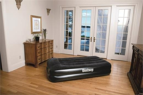 Colchon Inflable 1 Plaza Bestway Con Inflador Electrico