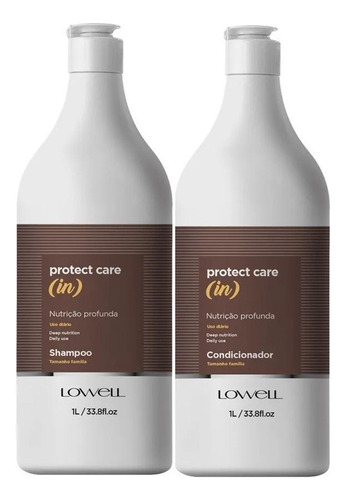  Kit Protect Care In Nutrição Profunda Sh + Cond 1l Lowell