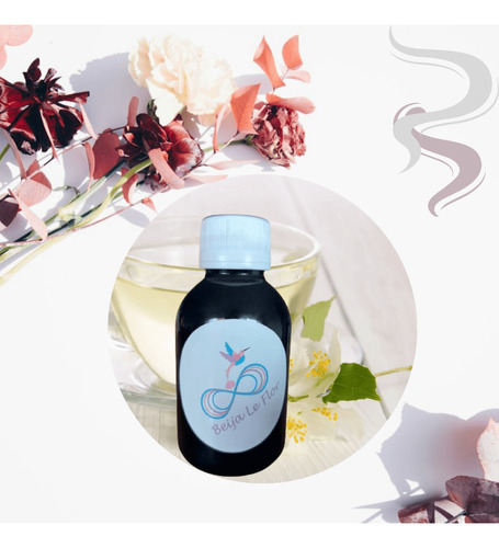Essencia Concentrada Hidrossolúvel A Base De Água Aroma Chá Branco Tan Bul 100ml Aromatizador Eletrico