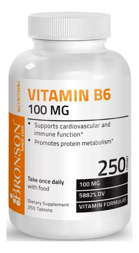 Bronson - Vitamina B6 100 Mg - Unid - Unidad a $919