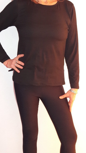 Remera Lanilla Soft Mujer Manga Larga