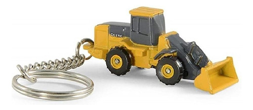 Llavero John Deere de metal amarillo para excavadora, Perego PEG