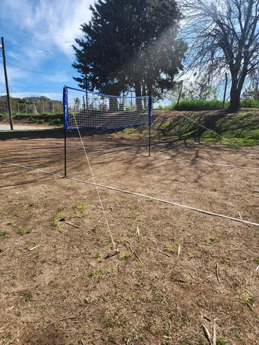 Red Beach Tenis Sportable 8 Mts + Cintas Para Marcar 16x8m Azules