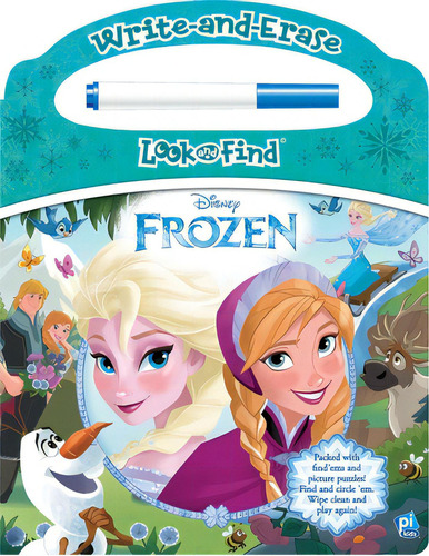 Disney Frozen: Write-and-erase Look And Find, De Pi Kids. Editorial Phoenix Intl Pubn Inc, Tapa Dura En Inglés