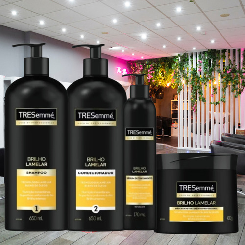 Tresemmé Shampoo Condicionador 650m Máscara 400g Sérum 170ml