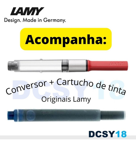 Caneta Tinteiro Lamy Al Star Bluegreen Verde C/ Conversor
