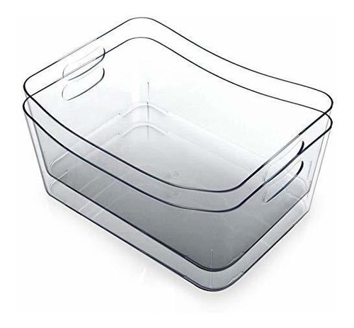  | Plastic Storage Bins Small 2 Pack | The Soho Collect...