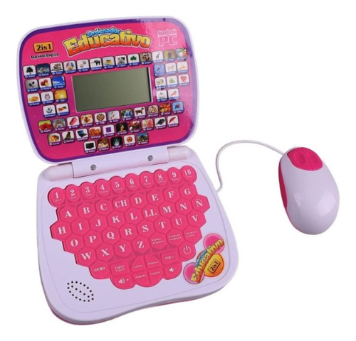 Mini Computador Portatil Mouse Didactico Infantil Educativo