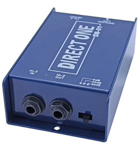 Di Direct Box Pasivo 1/4puLG A Xlr Balanceado/desbalanceado