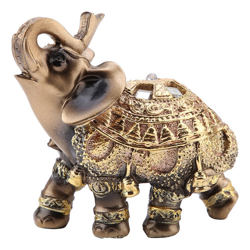 Estatua Elefante Dorado La Suerte Feng Shui