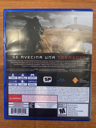 Ps4 Ghost Of Tsushima, Open Box, Sin Uso (Usado)