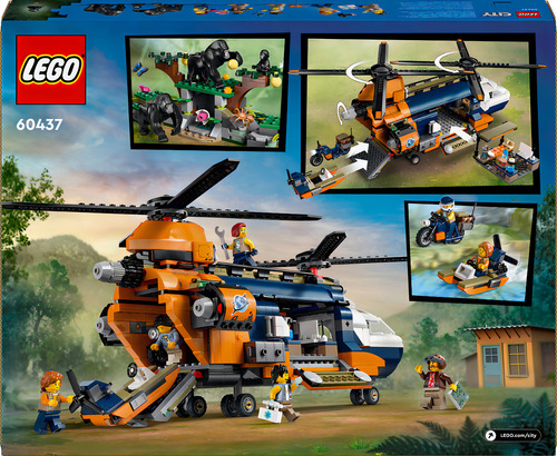 Lego City Helicóptero En Campamento Base 60437