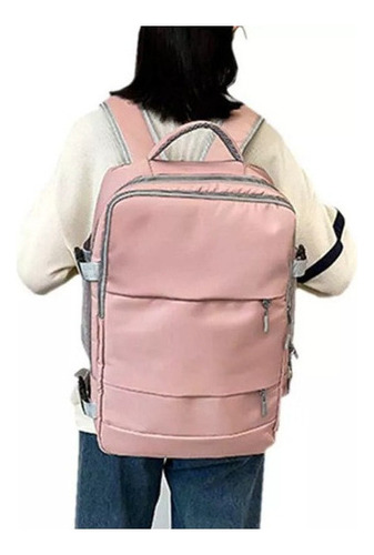 Mochila De Viaje Femenina Con Puerto De Carga Usb [u]