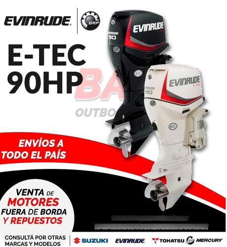 Imagen 1 de 4 de Motor Fuera De Borda Evinrude E-tec 90 Hp  2 Tiempos