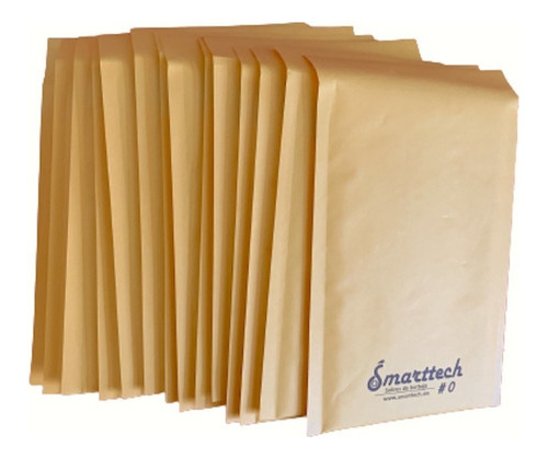 Sobre Burbuja #0 Smarttech Envios Papel Kraft 17x24cm 250pz Amarillo