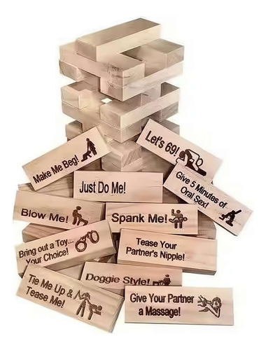 Juego Para Adultos, Juego De Torre De Bloques Supertravieso