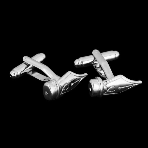 Abotoaduras Com Ponta De Caneta-tinteiro Para Homens