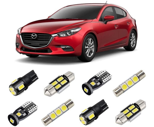 Kit Iluminación Interior Led Para Mazda 3 Sedan O Hb 2015-20