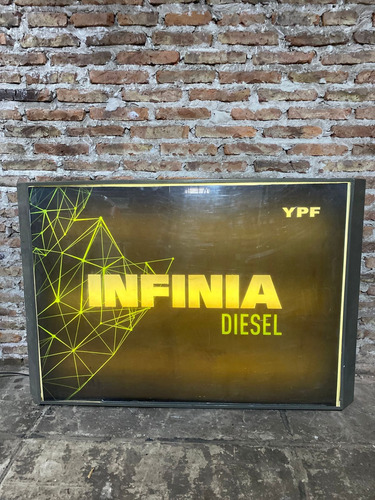 Cartel Luminoso Ypf Original Negro (Usado)