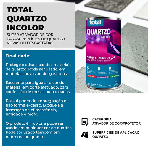 Total Quartzo Incolor + Limpador Sujeiras Difíceis