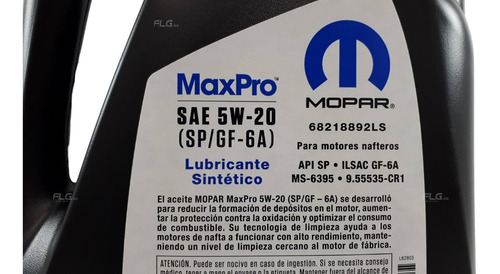 Aceite Mopar 5w-20 4l Ram 1500 5654 2019