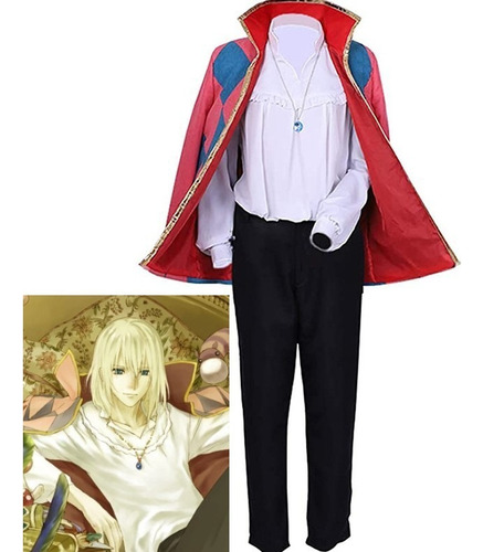 S Disfraz Cosplay Howl's Moving Castle Howl Halloween Hombre