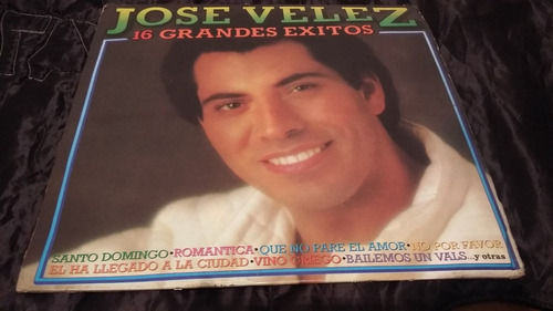 Jose Velez 16 Grandes Exitos Lp Vinilo Balada