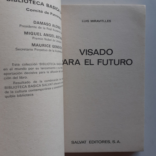 Libro - Visado Para El Futuro (luis Miravitlles) (Usado)