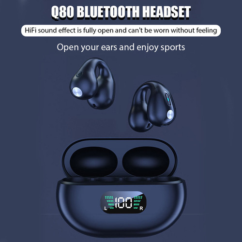 - Audífonos Inalámbricos A Prueba De Agua Q80 Bluetooth V5.3