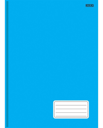 Caderno Costurado Capa Dura Azul 96 Folhas